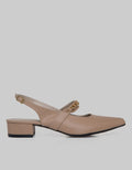 Details Slingback Gold Chain Sepatu Wanita