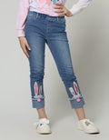 Aero Denim Long Pants Bunny Application