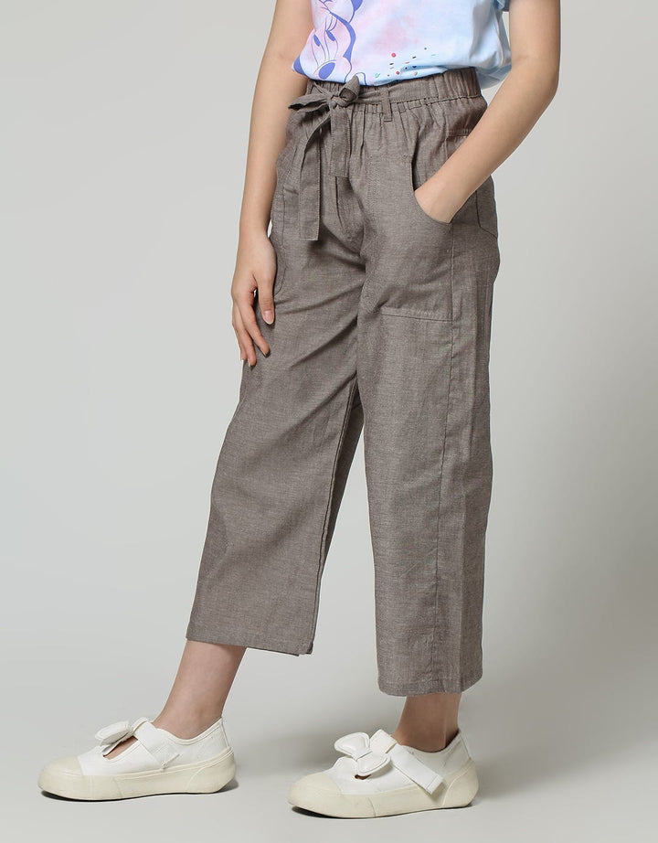 Aero Long Pants Kulot Pinggang Pita Kantong Tempel