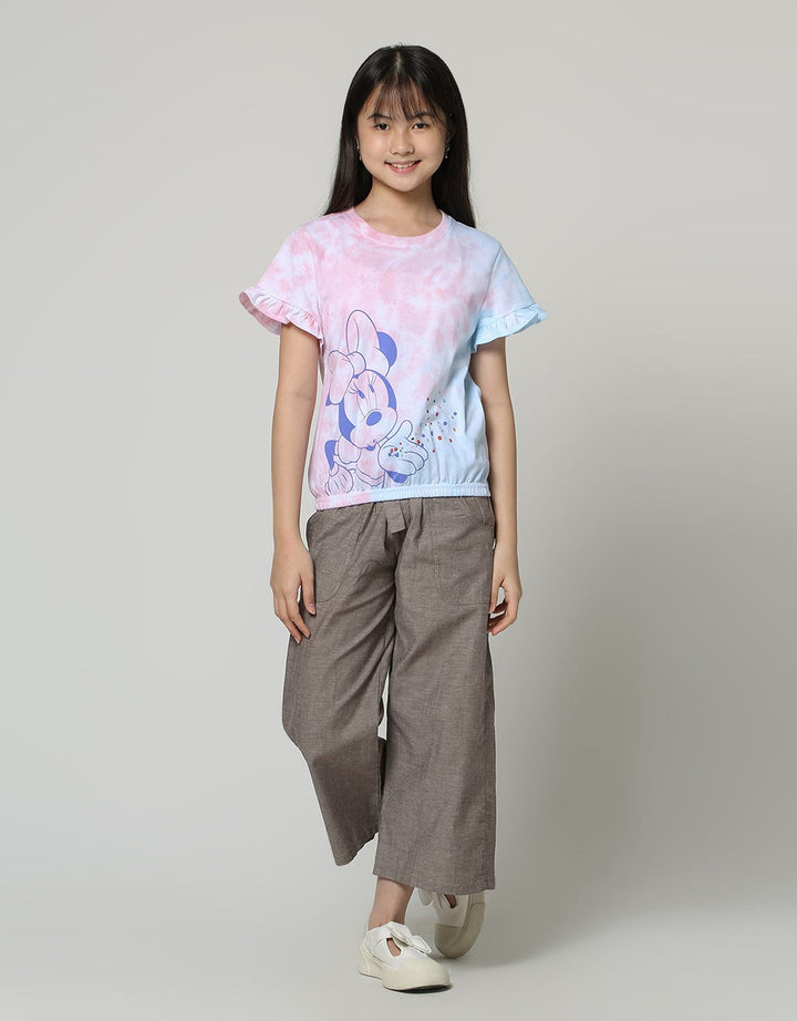 Aero Long Pants Kulot Pinggang Pita Kantong Tempel