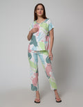 Nevada Short Sleeve Pyjama Pants Colourful Cat