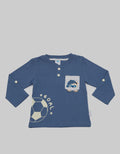 Pipiniko Long Sleeve T-Shirt Henley Bear Bola