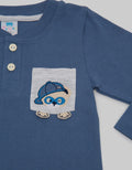 Pipiniko Long Sleeve T-Shirt Henley Bear Bola