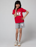 Little M Short Sleeve T-Shirt Xmas Hohoho Bunny