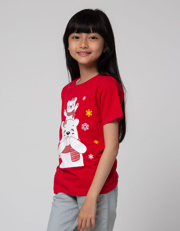 Little M Short Sleeve T-Shirt Splash Bear Tumpuk