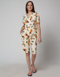 St. Yves Short Sleeve Pyjama Capri Ruelia Root 3/4