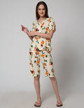 St. Yves Short Sleeve Pyjama Capri Ruelia Root 3/4