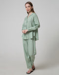 St. Yves Long Sleeve Pyjama Pants Black Dotty