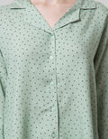 St. Yves Long Sleeve Pyjama Pants Black Dotty