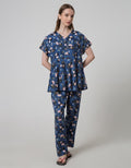 St. Yves Short Sleeve Pyjama Pants Pink Lotus