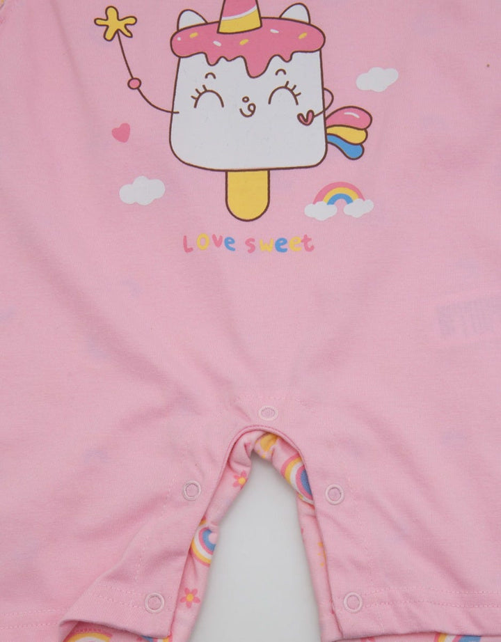 Pipiniko Rainbow Ice Cream Short Romper