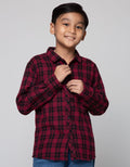 Nevada Flanel Checks Kemeja Anak Laki-laki