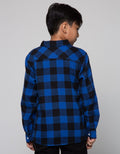 Nevada Flanel Checks Kemeja Anak Laki-laki