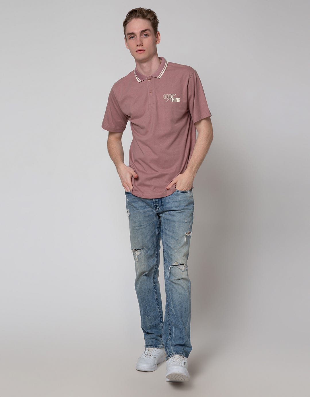 Nevada Jersey Print Men's Polo Shirt