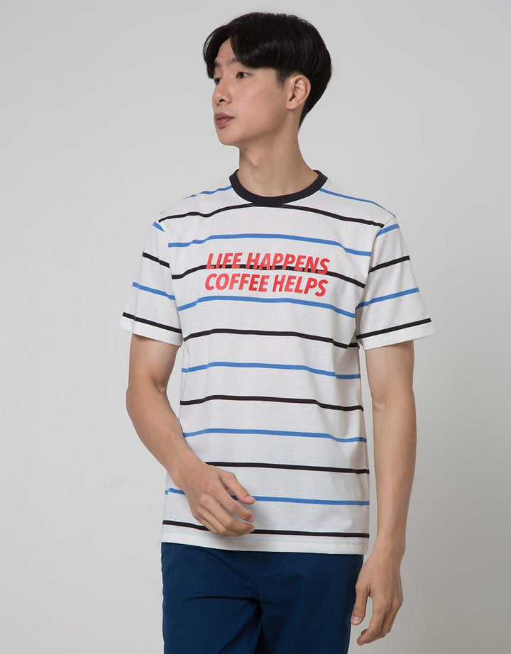 Nevada Short Sleeve T-Shirt Stripe Life Happens