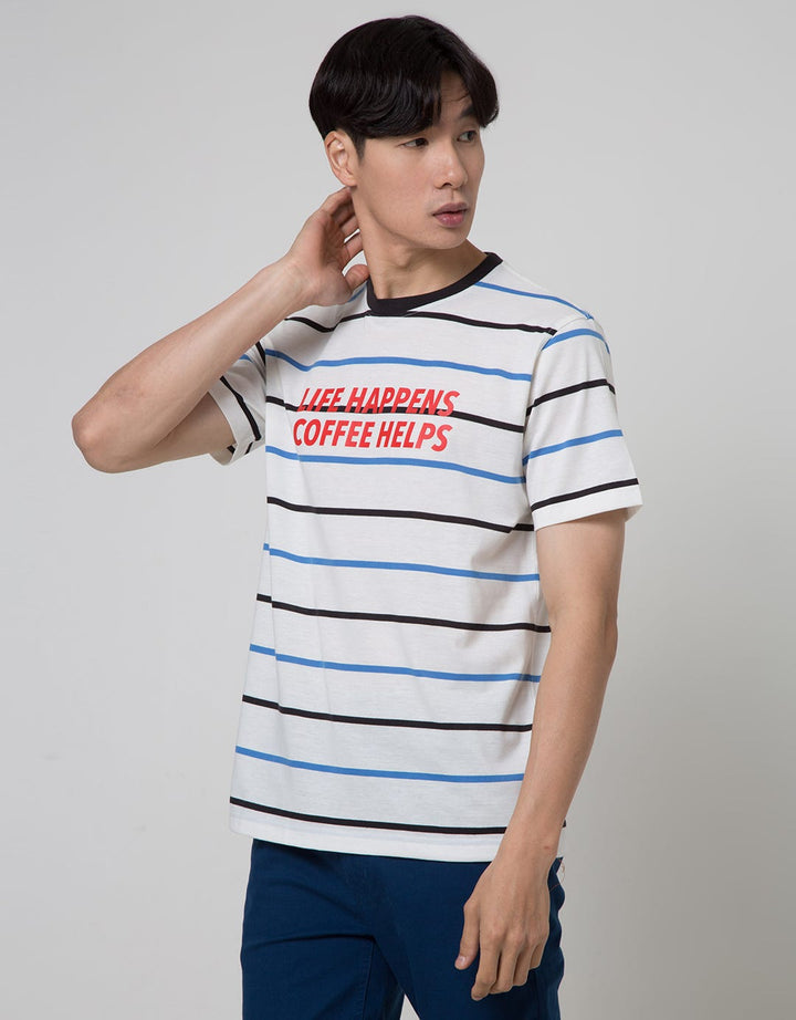 Nevada Short Sleeve T-Shirt Stripe Life Happens