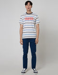 Nevada Short Sleeve T-Shirt Stripe Life Happens
