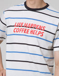 Nevada Short Sleeve T-Shirt Stripe Life Happens