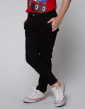 Little M Long Pants Woven Stretch Pinggang Karet