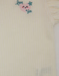 Pipiniko Short Sleeve T-Shirt Top Waffle
