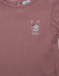 Pipiniko Short Sleeve T-Shirt Top Waffle