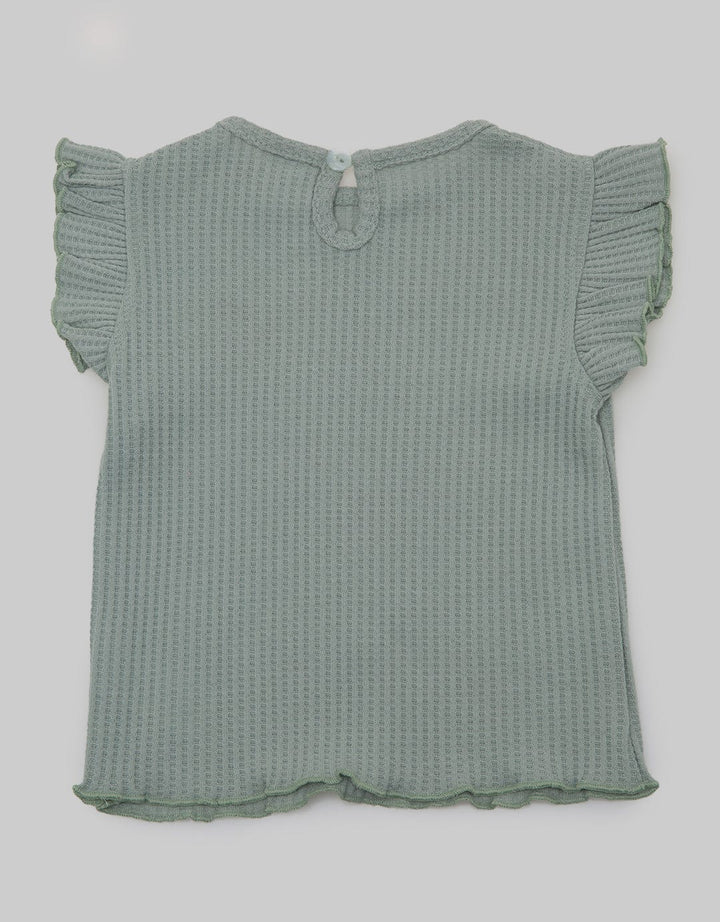 Pipiniko Short Sleeve T-Shirt Top Waffle