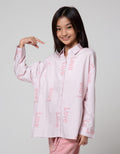 Nevada Full Print Love Print Kemeja Anak Perempuan