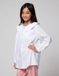 Nevada Lace Collar Kemeja Anak Perempuan