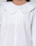 Nevada Lace Collar Kemeja Anak Perempuan