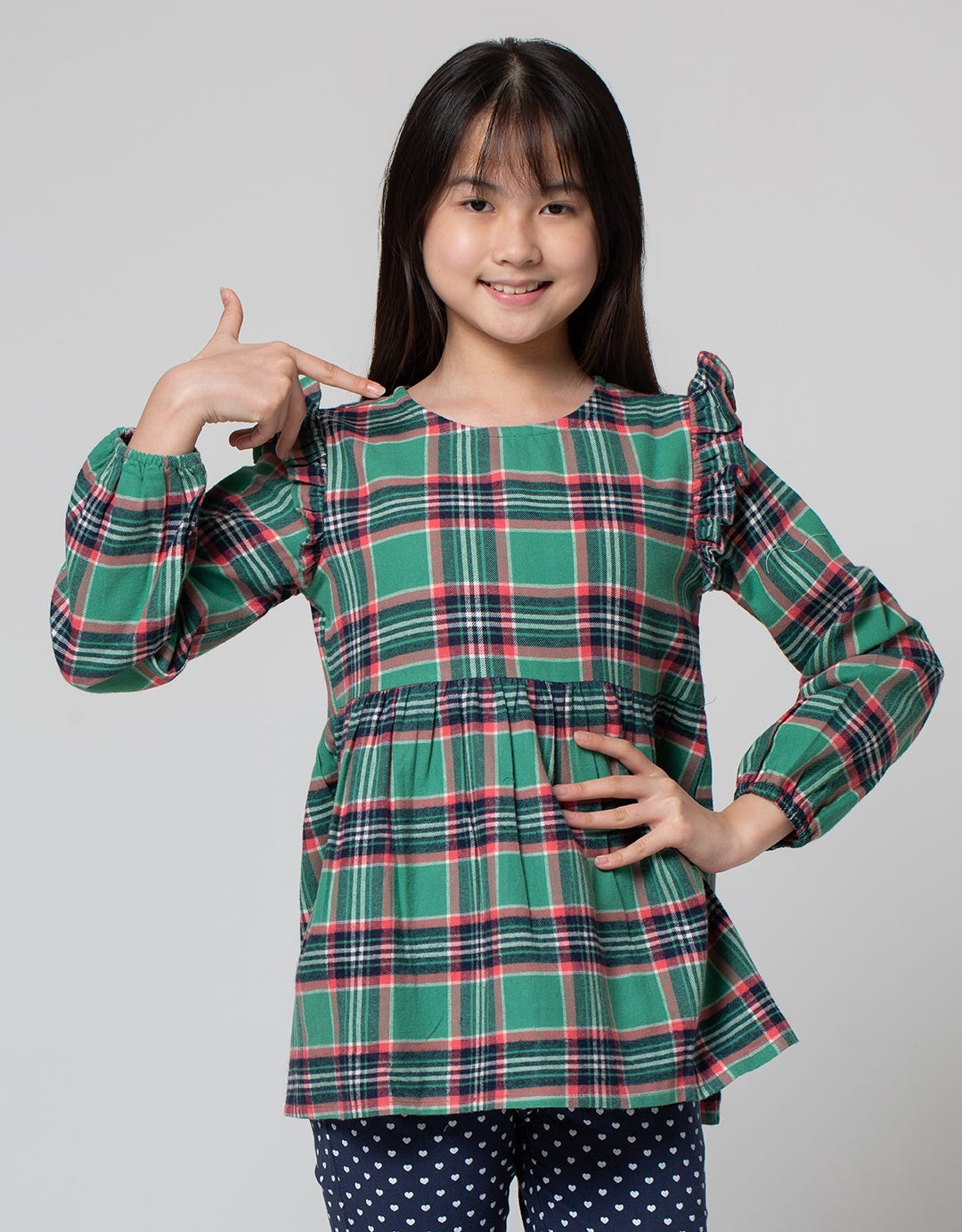 Nevada Long Sleeve Blouse Top Woven Geber