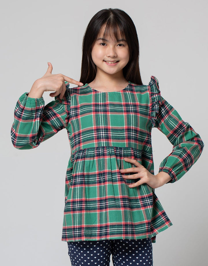 Nevada Long Sleeve Blouse Top Woven Geber