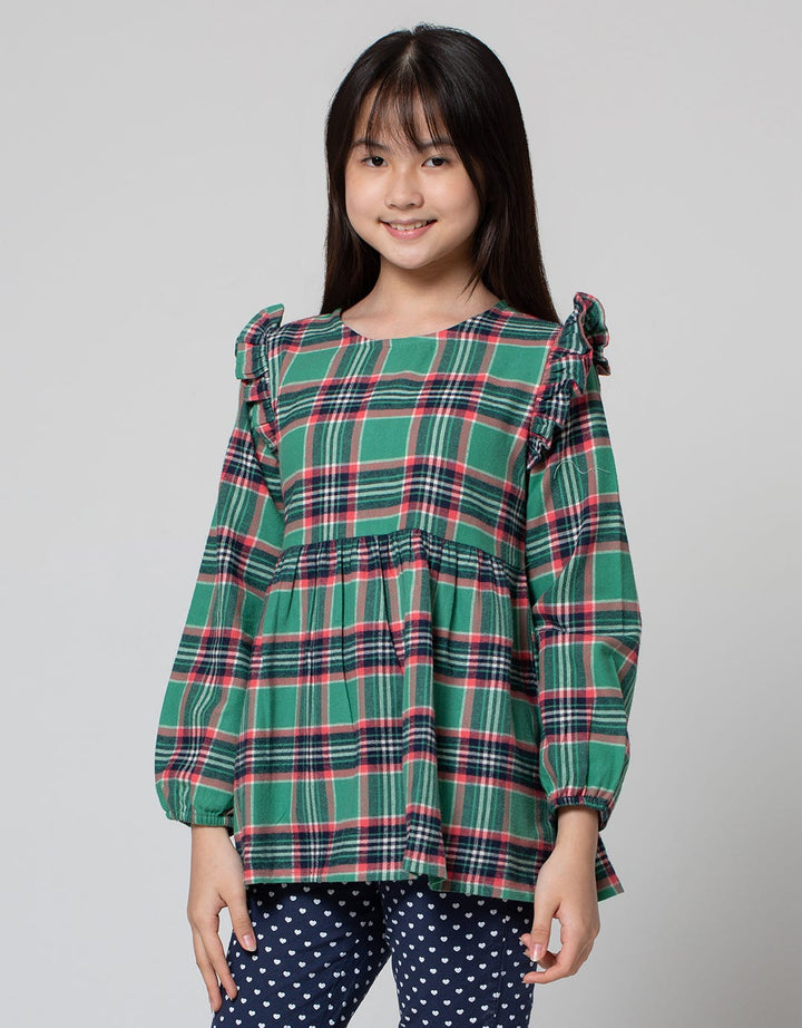 Nevada Long Sleeve Blouse Top Woven Geber