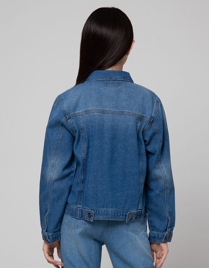 Nevada Denim Jacket With Slide Slit