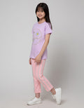 Nevada Krisset Flower Kaos Anak Perempuan