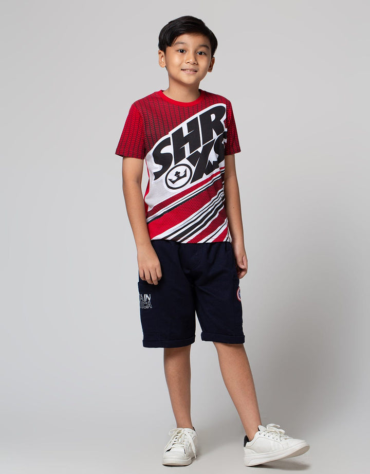 Marvel Celana Pendek Knit Avengers Logo Capt Amerika