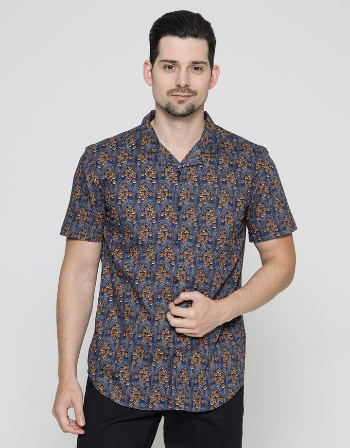 Andrew Smith Kemeja Lengan Pendek Full Print