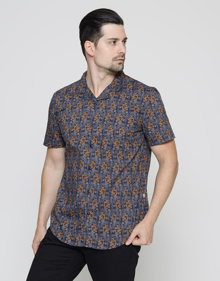 Andrew Smith Kemeja Lengan Pendek Full Print