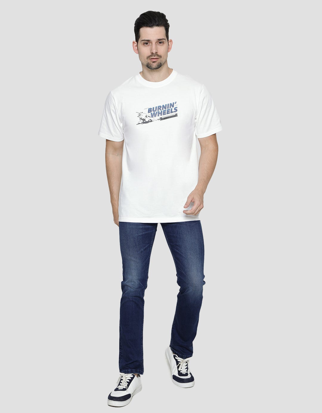 Andrew Smith Slim Washed Celana Jeans Pria