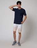 Cardinal Formal Striped T-Shirt