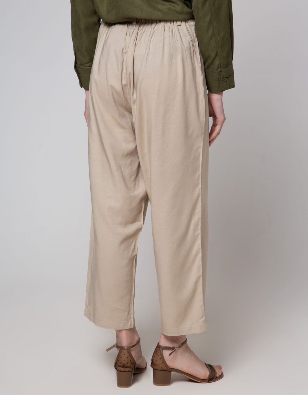 Geela Straight Leg Pants Stone