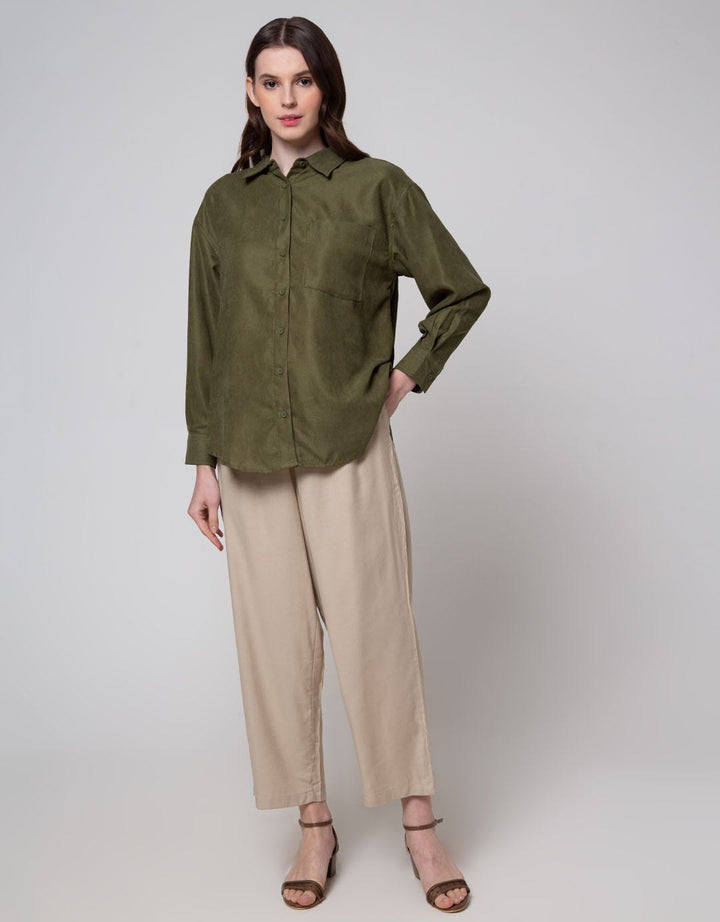 Geela Straight Leg Pants Stone