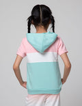 Little M Short Sleeve T-Shirt Hoody Kantong Kanguru Unicorn