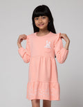Little M Bunny Print Midi Dress Anak Perempuan