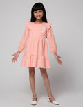 Little M Bunny Print Midi Dress Anak Perempuan