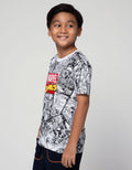 Marvel Comics Word Print Kaos Anak Laki-Laki