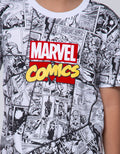 Marvel Comics Word Print Kaos Anak Laki-Laki