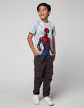 Marvel Spiderman Print Kaos Anak Laki-Laki