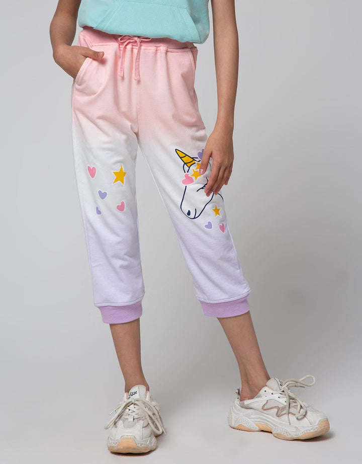 Little M Jogger Tie Dye Unicorn