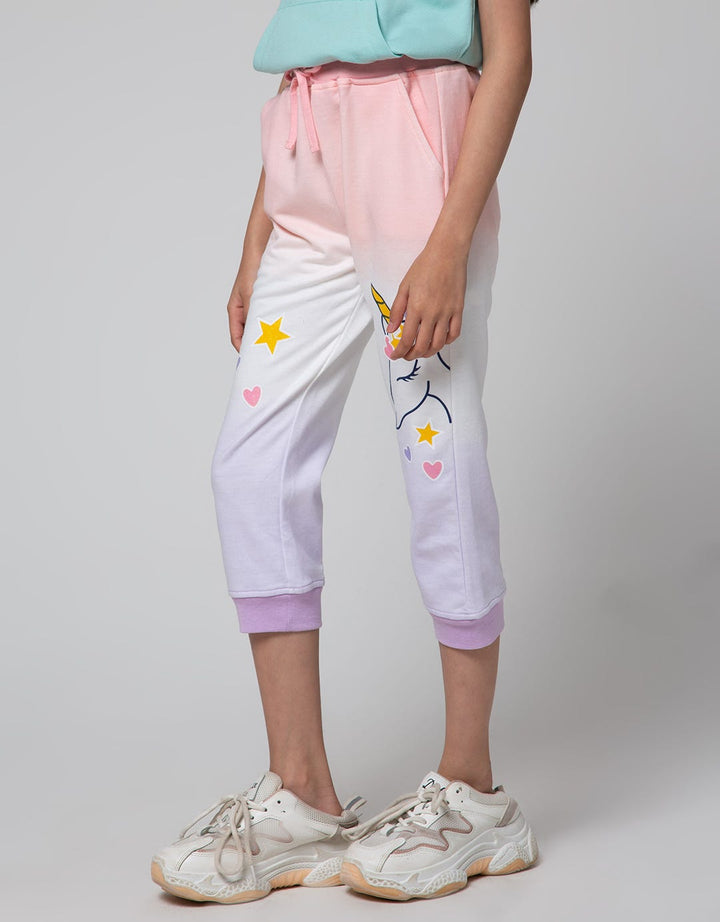Little M Jogger Tie Dye Unicorn
