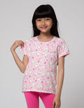 Little M Bunny Full Print Kaos Anak Perempuan